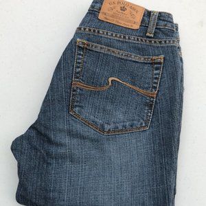 LIKE NEW US POLO ASSN BOOT JEANS 4/26x32 VINTAGE DENIM ⭐